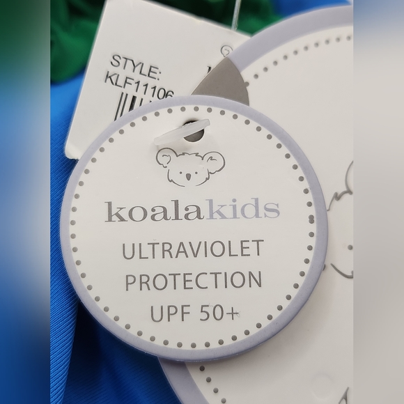 Koala Kids One Piece Swimsuit Girl's 12-18m Blue w Multicolor Ruffles NEW - Picture 11 of 13